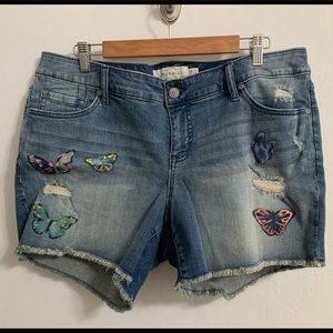 Torrid cut off jean shorts plus size